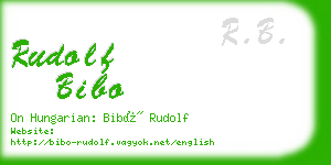 rudolf bibo business card